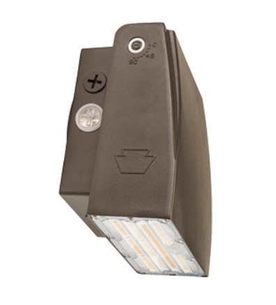 KT-WPLED35PS-S3-8CSB-VDIM
35W LED Adjustbale Wall Pack,
Power Select 35/25/15W, Color
Select 30/40/50K, 120-277V
Input, Bronze Housing