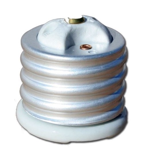 Mogul E39 to Medium base E26 lampholder reducer  