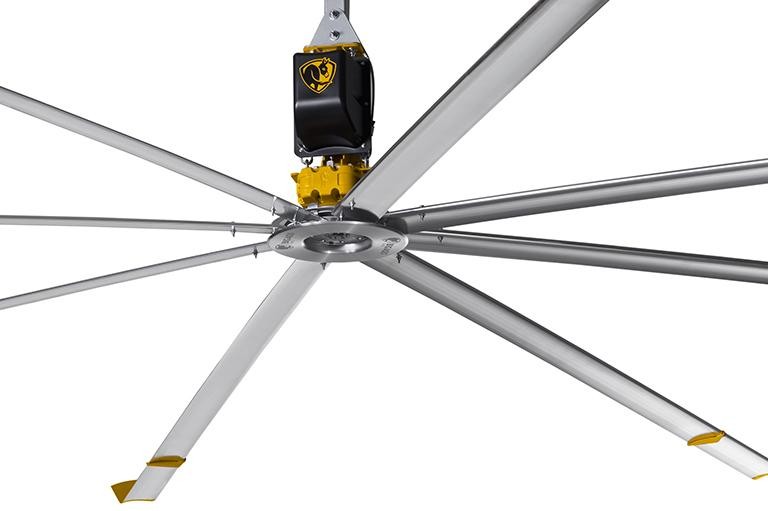 Ceiling Fan, 144&quot; Blade Dia., 3ph Phase, 200 to 250V AC