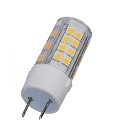 4.5W/LED/G8/CL/830/120V/1CD 4.5 Watt Mini LED; G8 Base; 