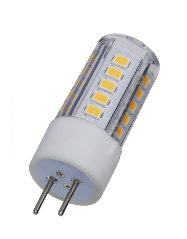 4.5W/LED/GY6.35/CL/830/12V 4.5 Watt T6 LED; Clear Finish; 