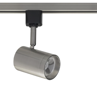 TH477
LED Small Cylinder Track Head 
36 12W 3000K 120V Brushed 
Nickel Finish 36 Deg Beam 
Angle Integrated Base Dimmable